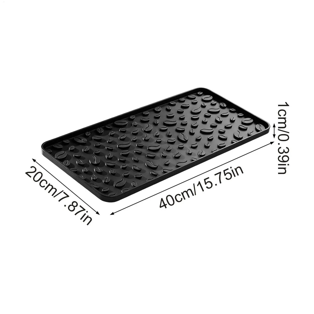 Anti-slip Heat Insulation Pad 16x8in Coffee Bar Mats for Countertop Silicone Coffee Mat for Dish Drying Plate Table Bar Kitchen Oasis Select