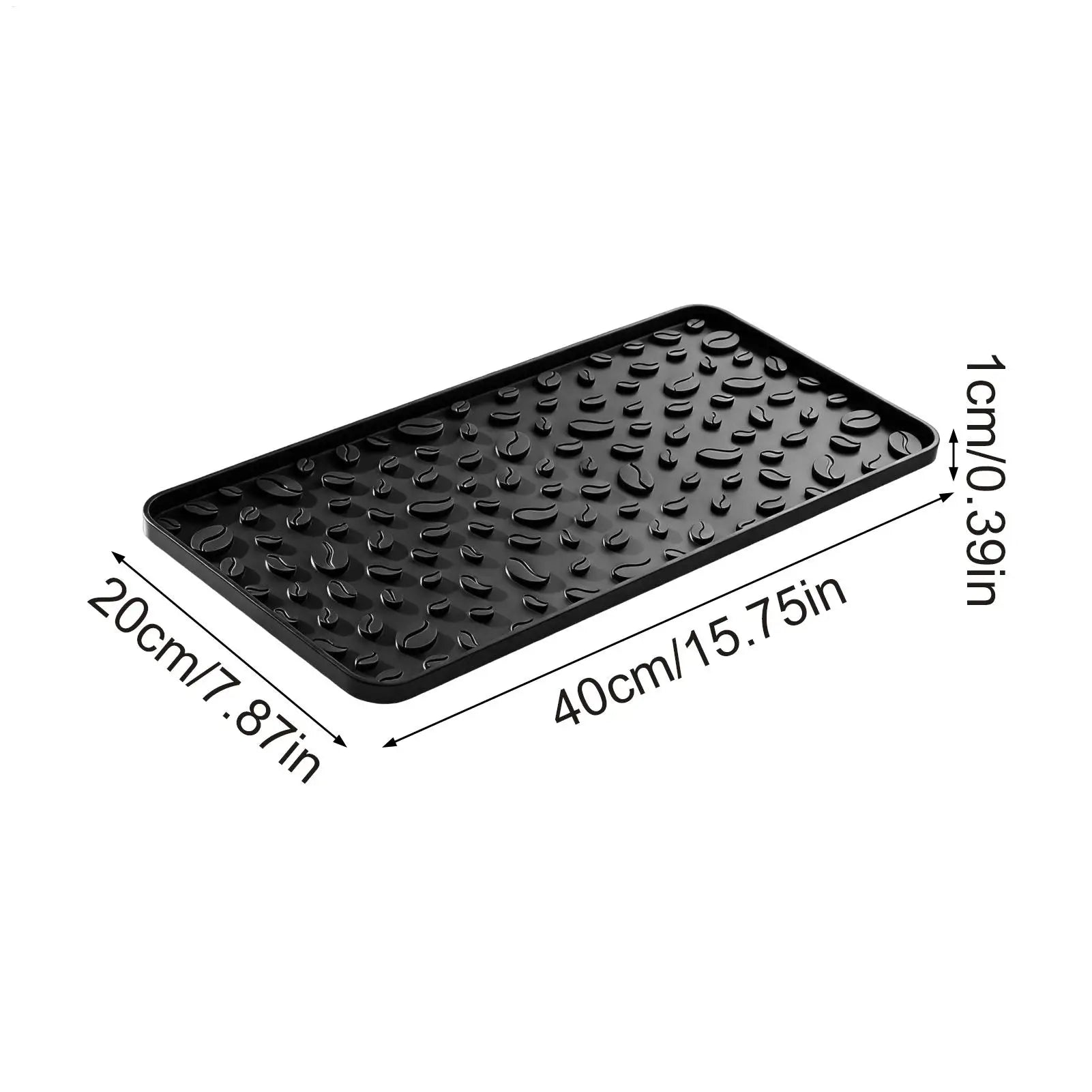Anti-slip Heat Insulation Pad 16x8in Coffee Bar Mats for Countertop Silicone Coffee Mat for Dish Drying Plate Table Bar Kitchen Oasis Select