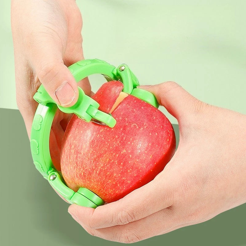 Handheld Rotary Apple Peeler Spiral Slicer for Fruit Vegetable Kitchen Gadget Gift Ideas Easy Use Corer Tool Oasis Select