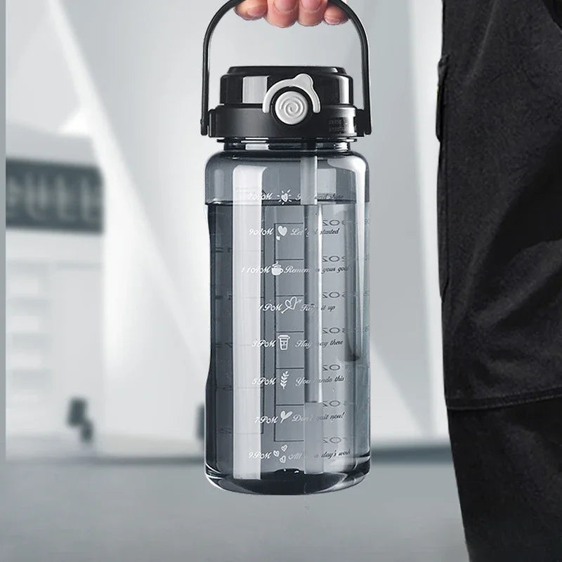 1.5L Sports Water Cup With Straws & Handle BPA-Free Leak-Proof Portable Water Bottle Large Capacity Plastic Straw Water Cup Oasis Select