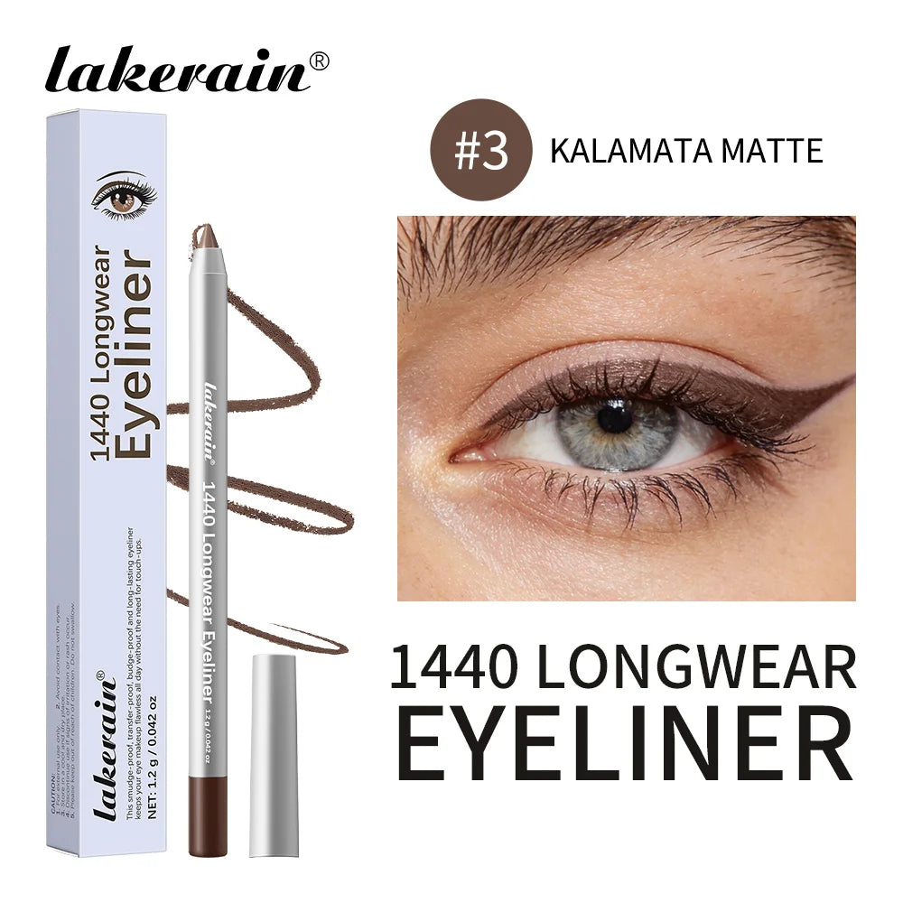 Waterproof Eyeliner Pen Long-Lasting Smudge-proof Transfer-proof Smooth Application Perfect Eye Makeup Beauty Cosmetics Oasis Select Color 3