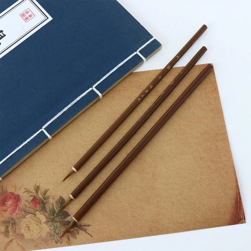 Calligraphy Brush Pen Set – 3 Pcs Weasel Hair Hook Line Pens