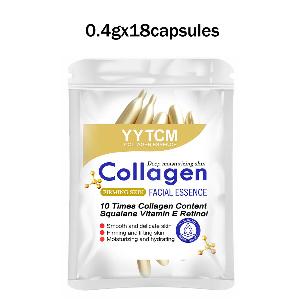 Collagen Firming Capsule Essence – Squalane, Retinol & Vitamin E Face Serum Capsules Oasis Select 1 Bag 18 Capsules