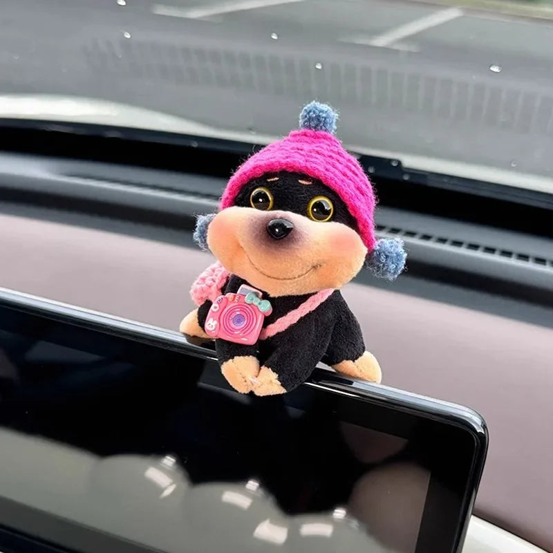 New Car Decor Bee Dog Doll Cars Central Control Screen Display Ornaments Screen Decoration Car Interior DecorAccessories Oasis Select Style5