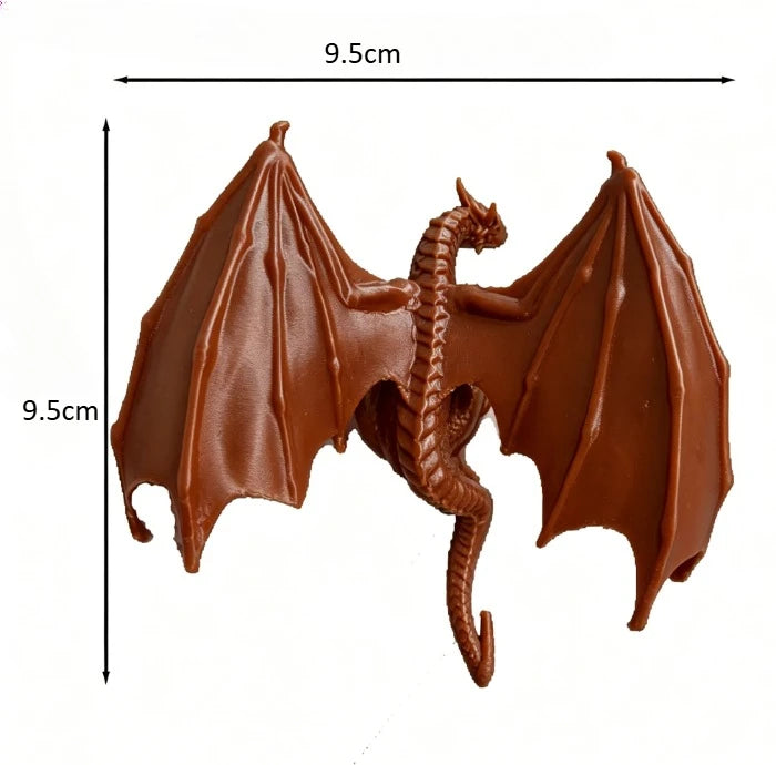 3D Printed Fantasy Climbing Dragon Figurine Dragon Monitor Desk Edge Ornaments Computer Screen Decor Sculpture Decorations Gifts Oasis Select Fei Long Brown