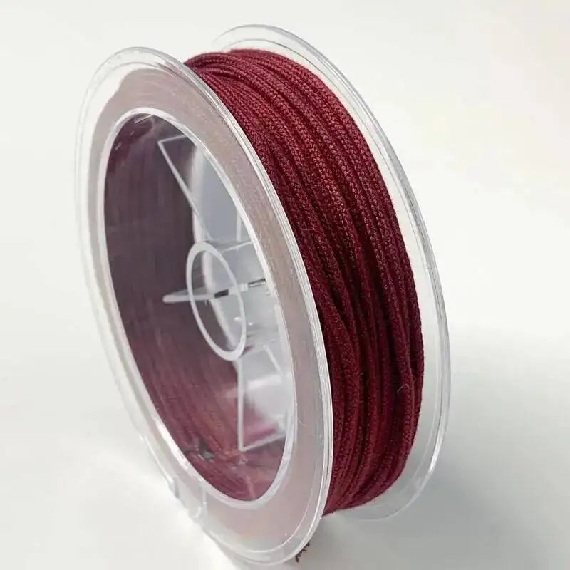 1.2/1.5/2.0MM Chinese Knotted Rope Bright Cord Braided Rope Bracelet Weaving Nylon Cord Diy JEWELRY Necklace Accessories Oasis Select Saffron 2.0mm