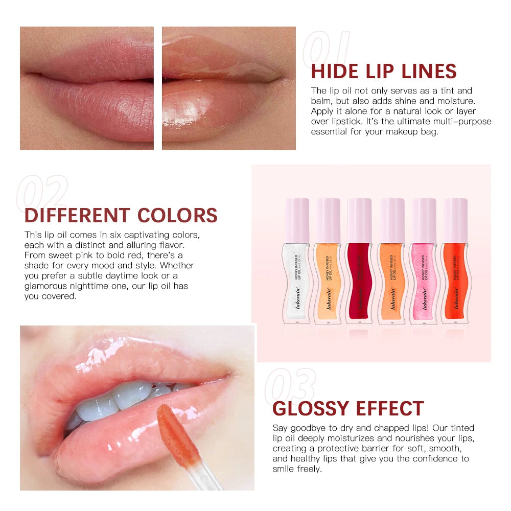 Moisturizing Lip Gloss Oil Nourishes Hydrates Glossy Lips Care Lipstick Plumping Exfoliating Pink Plumping Gloss Oil Makeup Oasis Select