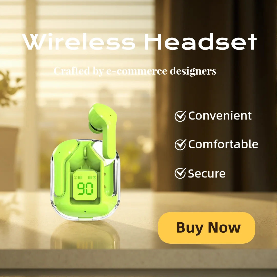 Mini Bluetooth Earphones Wireless In-Ear Headsets with Microphone for Sports And Running Headphones Game Oasis Select Green
