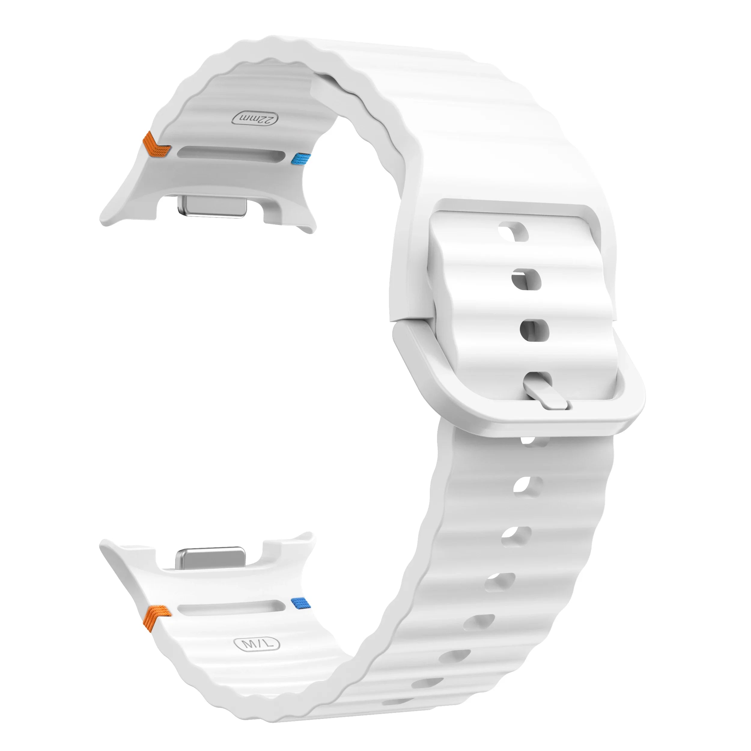 Silicone Band for Samsung Galaxy Watch 8 40mm 44mm Classic 46mm Silicone Watch Band Oasis Select WHITE galaxy 8classic 46mm