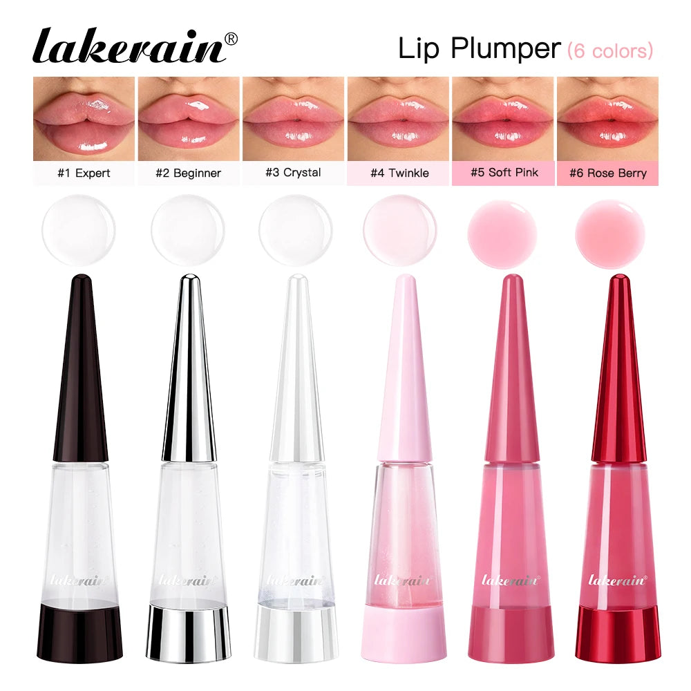 Lakerain Lip Plumper Gloss Oil – Volumizing Hydrating Lip Oil