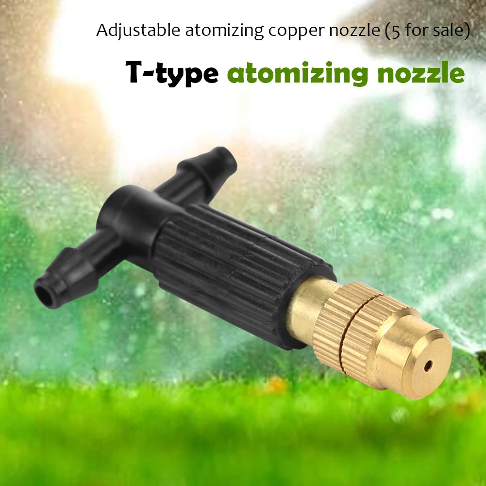 50-5pcs 4/7 Dripper Drip Head Adjustable Brass Sprinkler Head Agricultural Misting Nozzles Garden Gardening Irrigation Oasis Select