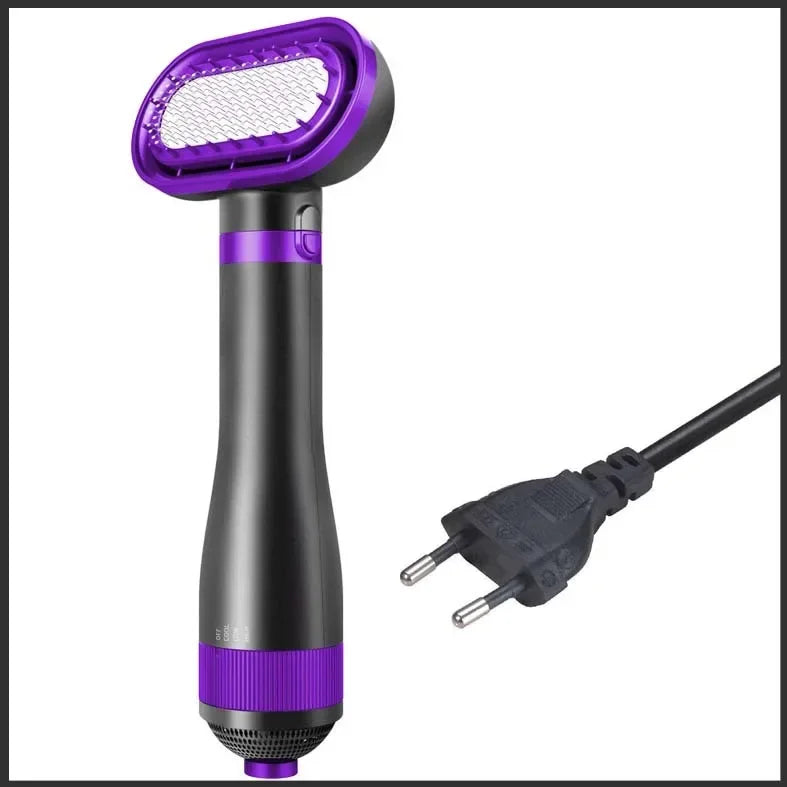 Pet Hair Dryer Dog Grooming Golden Retriever Hairdressing Dog Drying Brush Hair Comb Mute Not Hurt Hair Water Blower Oasis Select EU220V-purple
