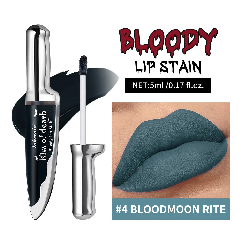 Gothic Bloody Lip Stain – Matte Waterproof Halloween Cosplay Gothic Lip Stain Oasis Select 4BLOODMOON RITE