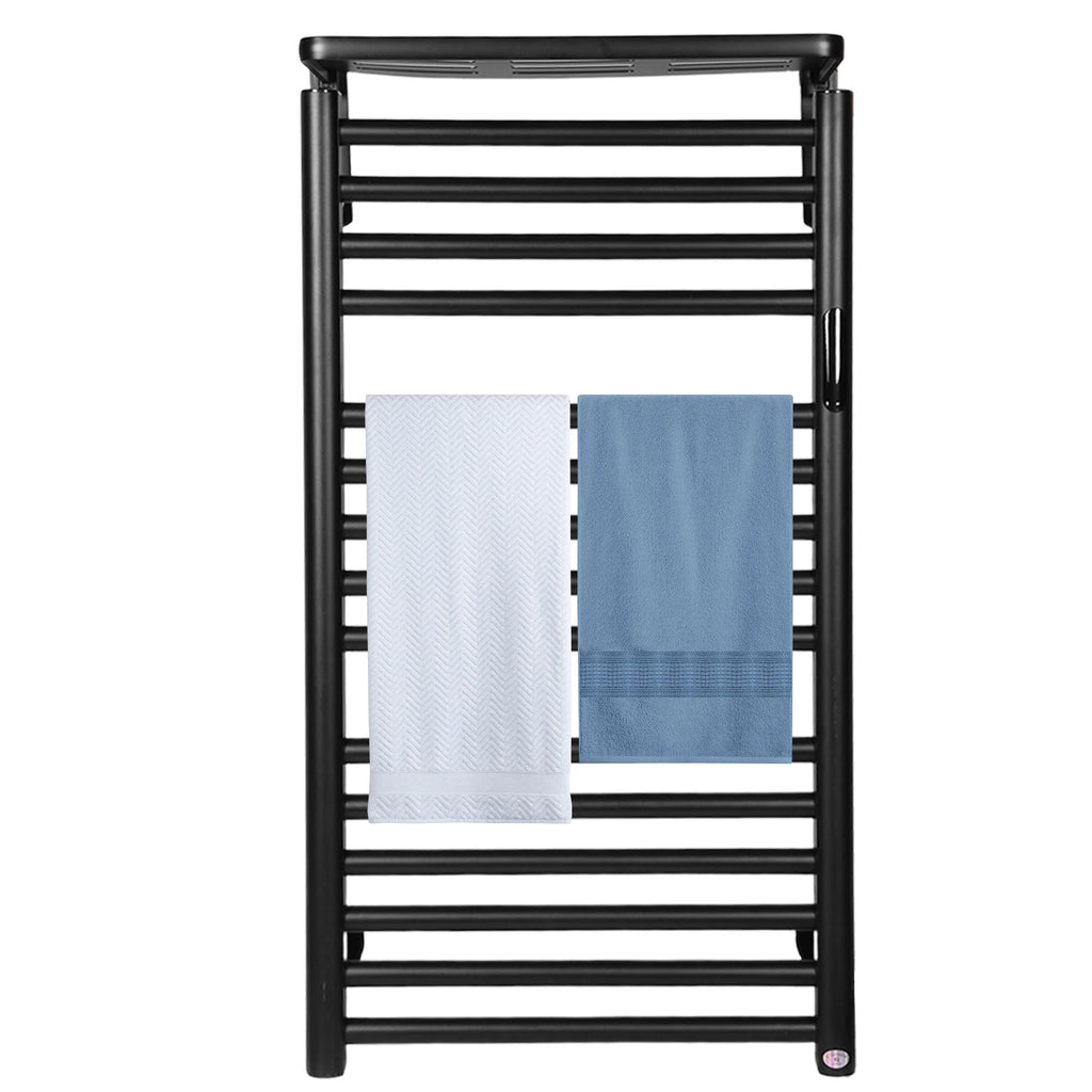 Shunmaii 15-Bar Electric Heated Towel Rack | Timer & Thermostat Heated Towel Rack Oasis Select