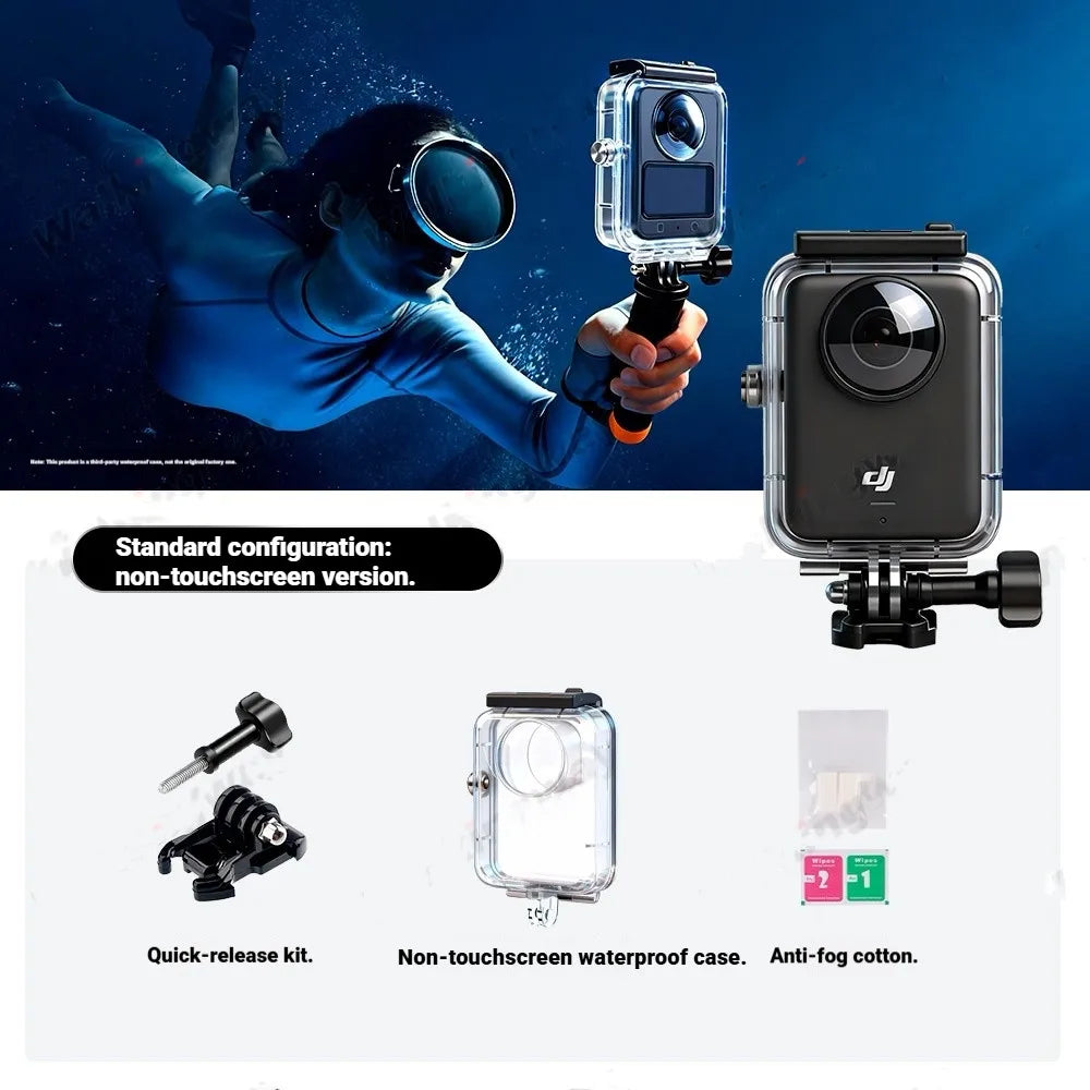45m Waterproof Dive Case for DJI Osmo 360 | Protective Housing