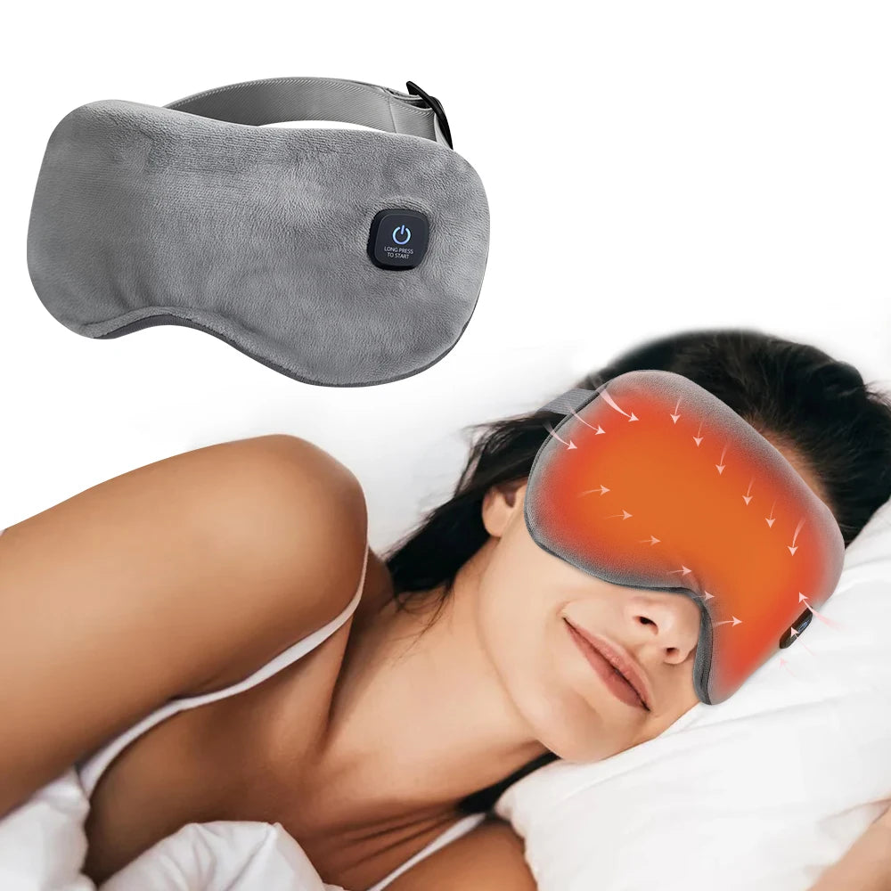 3D Electric Steam Eye Mask – Heat & Vibration Massage