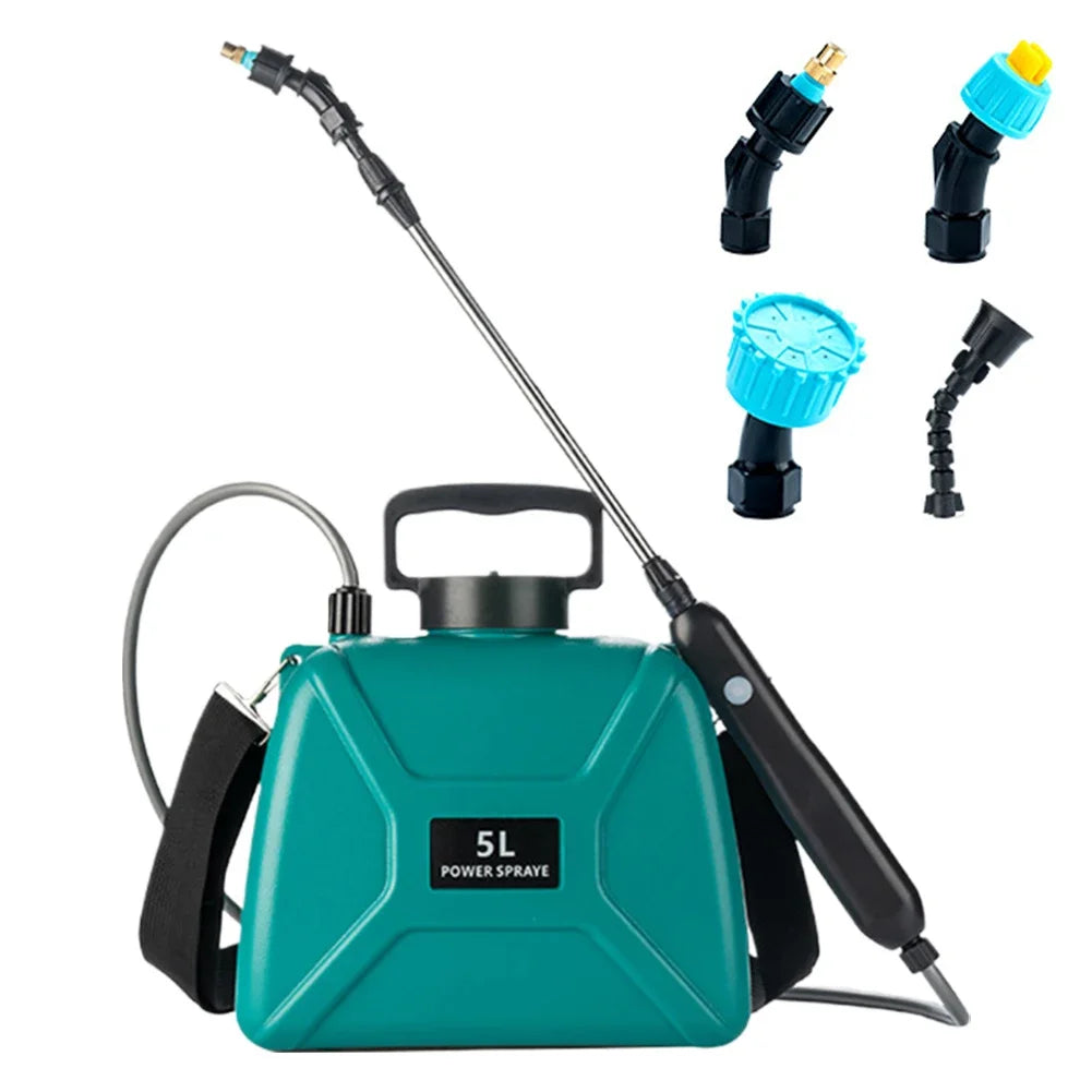 5L Agricultural Electric Sprayer 2 Modes Electric Plant Sprayer 1800mAh/2400mAh Garden Irrigation Sprinkler Garden Watering Tool Oasis Select Green 2400mAh United States