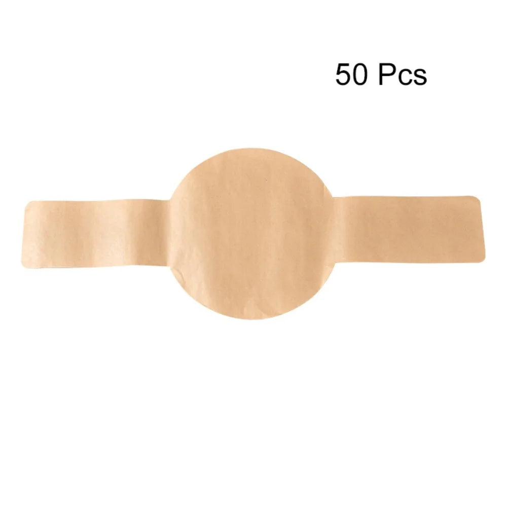 50PCS Non-stick Sourdough Baking Parchment Paper Oil-proof with Long Handle Disposable Bread Sling Waterproof Easy-Lift Oasis Select Round
