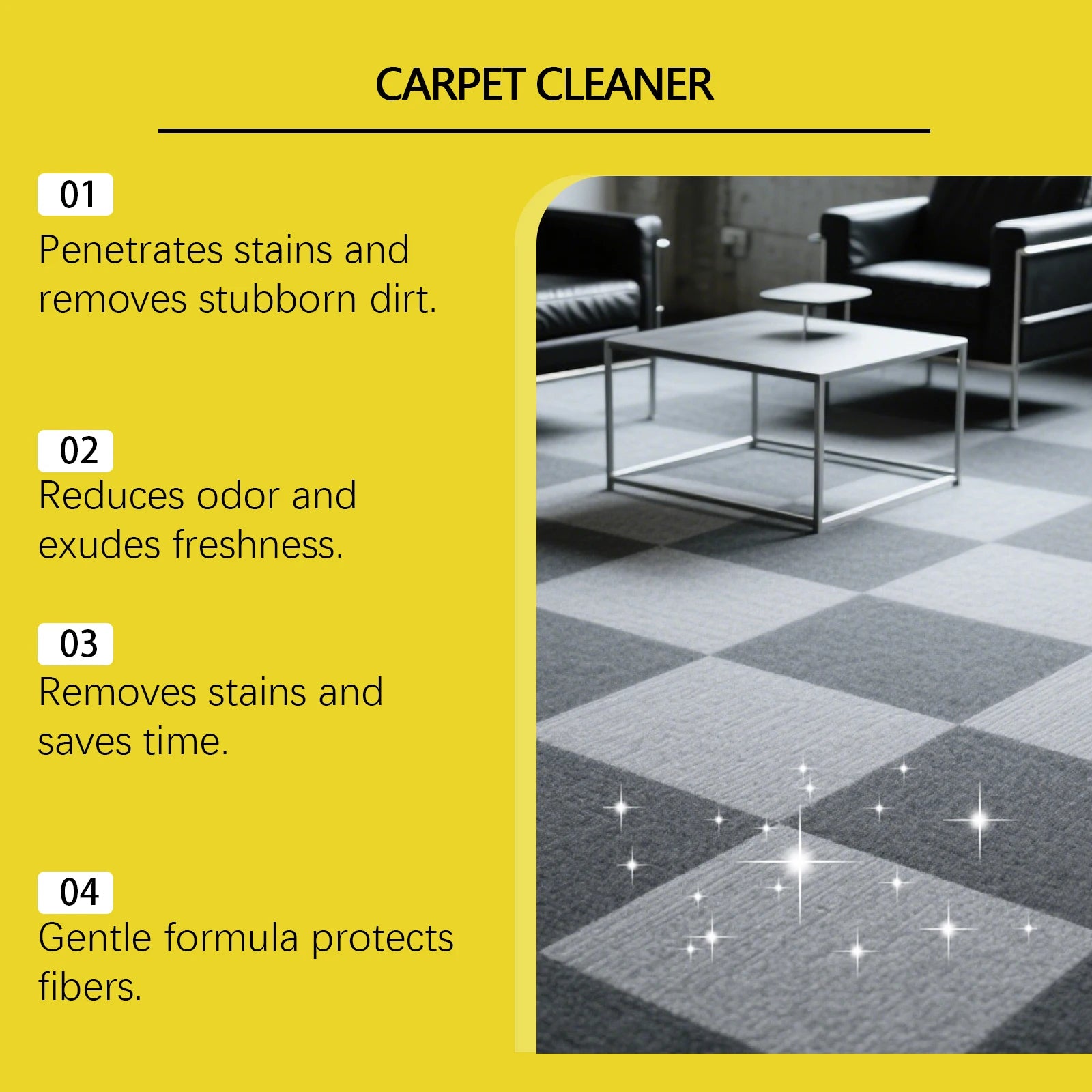 Carpet Cleaner for Fibers Eliminate Stubborn Stains Deodorization Odor Remover Effective Carpet Bubble Cleaner Foam for Fabric Oasis Select