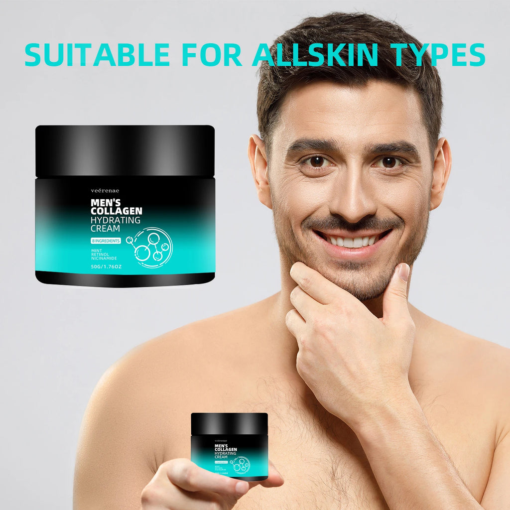 vérenae Men's Collagen Hydrating & Firming Face Cream Men's Face Cream Oasis Select