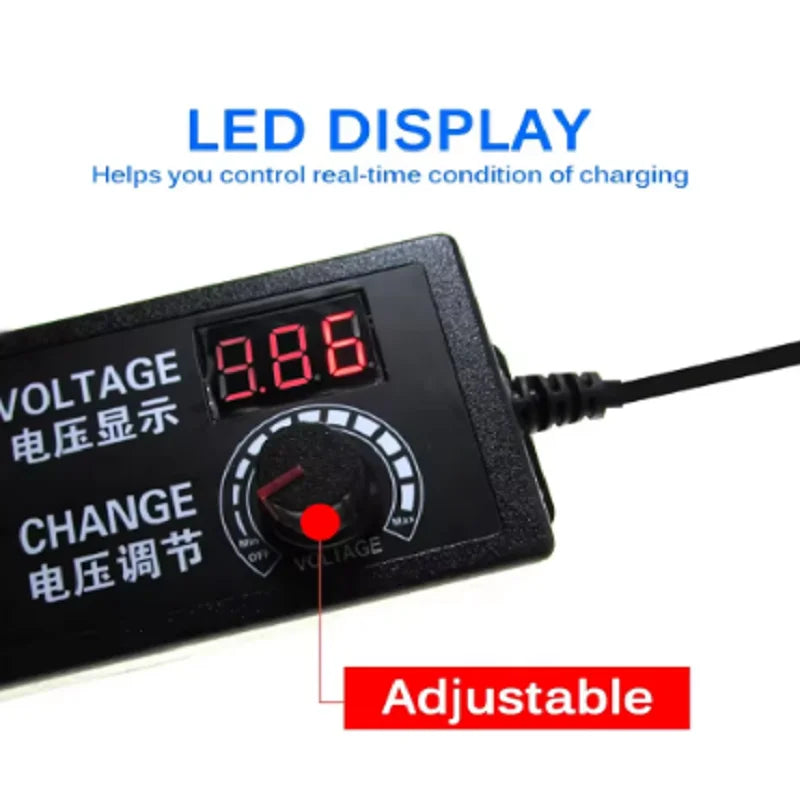 AC Adjustable Transformer Power Adapter AC 220V 100V to DC 5V 9V 12V 15V 24V 2A 3A Adapter EU US Plug Various Voltage DC Source Oasis Select