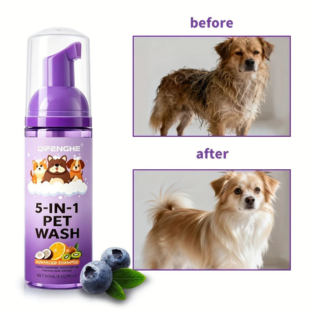No Rinse Dog & Cat Shampoo Suitable for Puppies, Kittens, Adults - Quick Waterless Bath Foam, Tear-Free Formula, Rinse-Free Deep Oasis Select