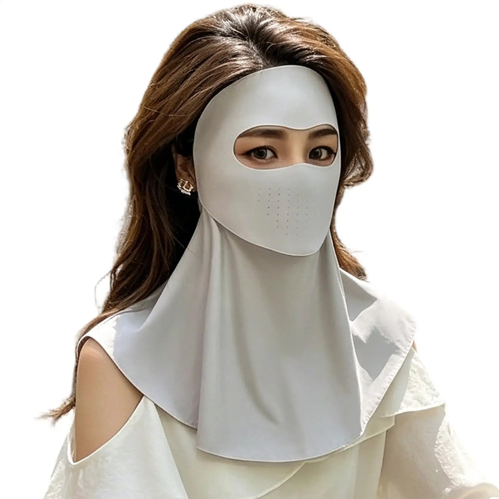Sunscreen Full Face Mask Summer Neck Face Mask UV Protection Breathable Sun Protection Masks Veils Outdoor Sport Face Cover Oasis Select
