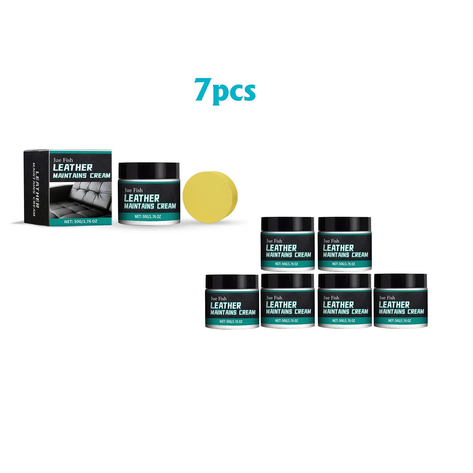 Jue Fish Leather Care Cream Furniture Leather Boots Coat Sofa Cleaning Care Polishing Leather Care Leather Maintains Cream Oasis Select 7pcs