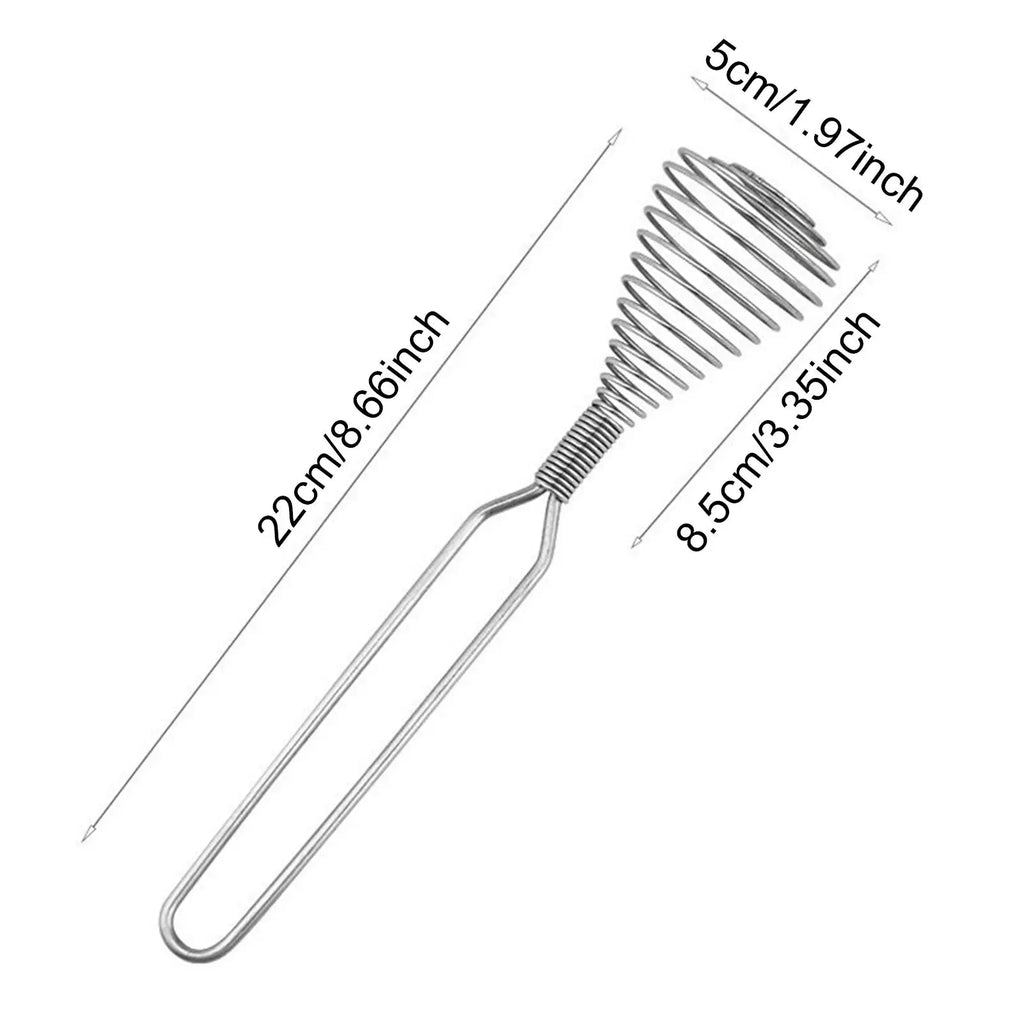 Egg Whisk Spring Coil Kitchen Whisk Hand Stirrer Handheld Kitchen Tools Stirrer Mixer for Whisking Mixing Beating Making Cream Oasis Select
