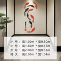 3d three-dimensional acrylic wall stickers living room TV background wall decoration layout 9 fish self-adhesive wall stickers Oasis Select Vertical Super big