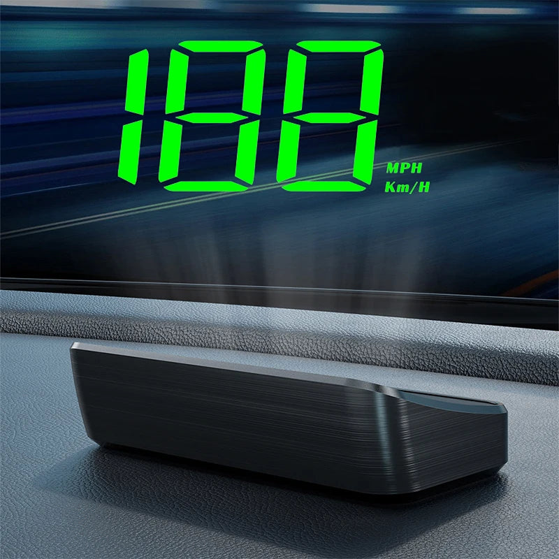 Car Speedometer HUD GPS Head Up Display Digital Speed Meter Windshield Projector For Vehicles Truck Auto Electronics Accessories Oasis Select KMH Green