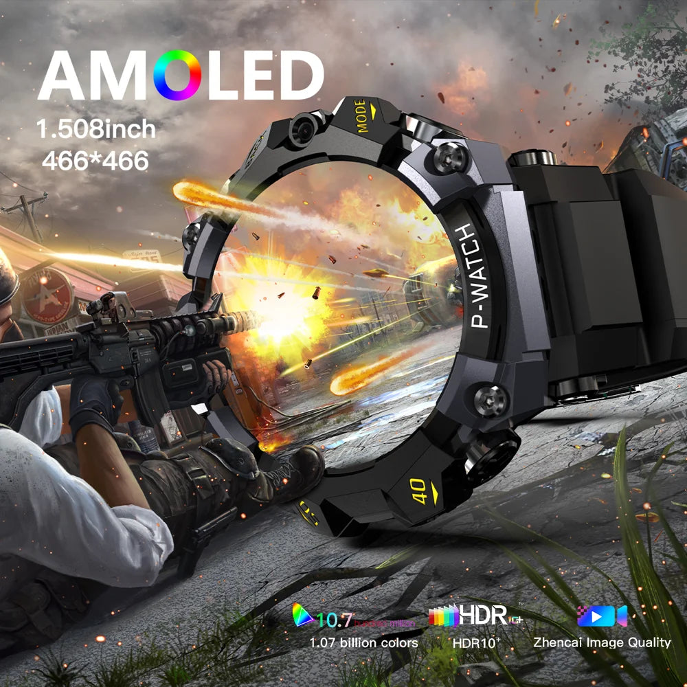 3+32G Smart Watches 800W+200W Dual Camera 4G Video Call Men Smartwatch Waterproof AMOLED GPS WIFI Multi Sport Mode APP Download Oasis Select