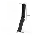 Metal Heavy-Duty Safety Door Blocker Anti-Collision Windproof Door Gap Stopper Sturdy Door Stop for Home Daily Use Oasis Select Black