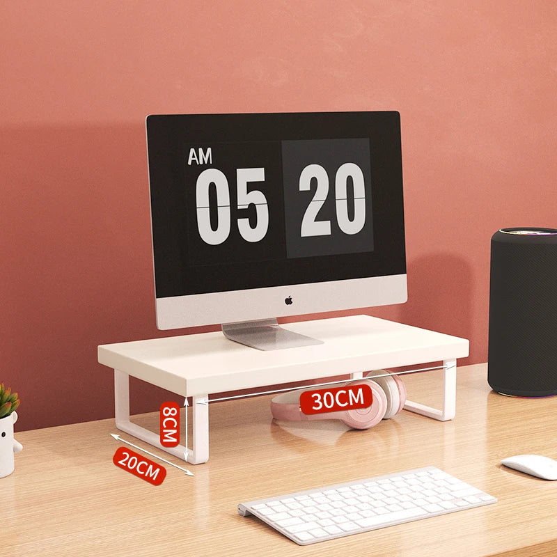 Wood Monitor Riser Shelf & Desk Organizer Stand 30/40/50cm