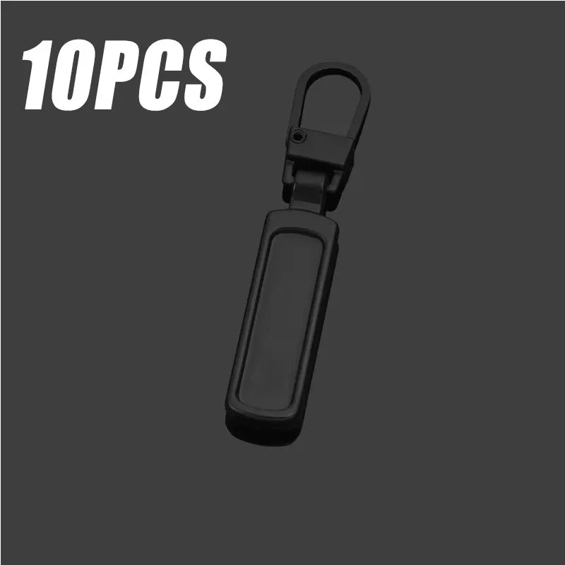 5/25pcs Detachable Metal Zipper Pullers for Zipper Sliders Head Zippers Repair Kits Zipper Pull Tab DIY Sewing Bags Down Jacket Oasis Select 10PCS Black