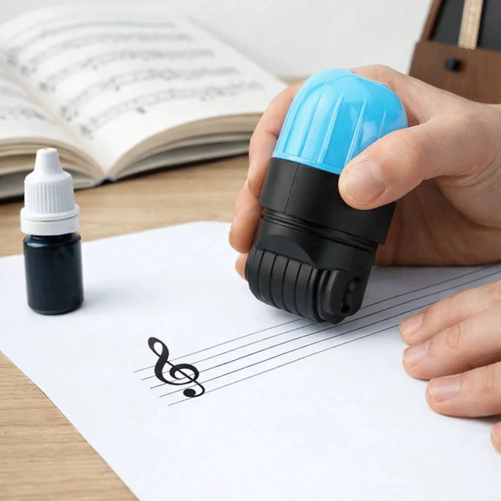 Music Notation Stamp Roller Staff for Piano Guitar Music Theory Teaching Aids Useful Teaching Musical Instrument Teaching Tools Oasis Select