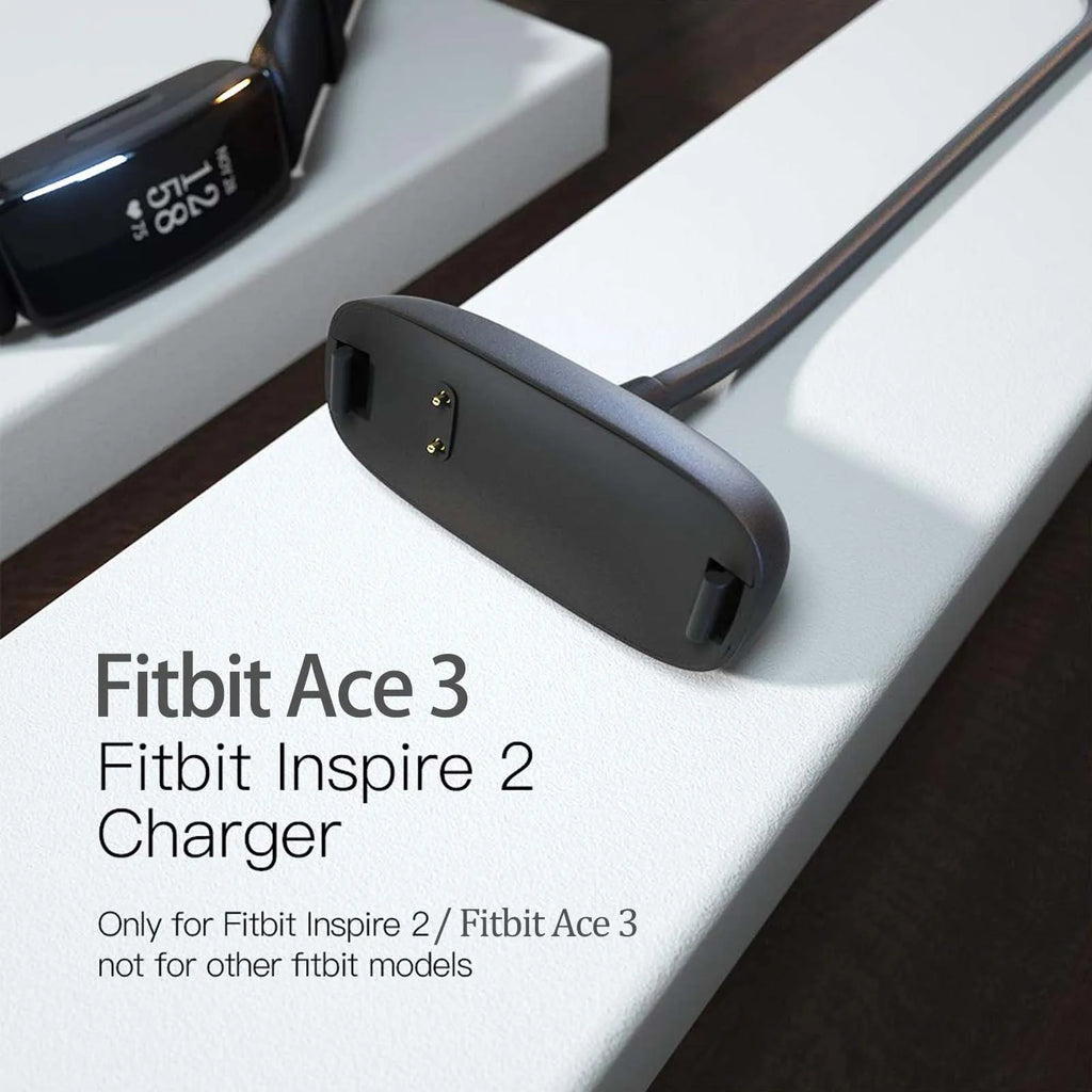 Charger for Fitbit Ace 3 / Inspire 2 Fitness Tracker, Replacement Charging Cable Cord Accessory for Fitbit Inspire 2 Oasis Select