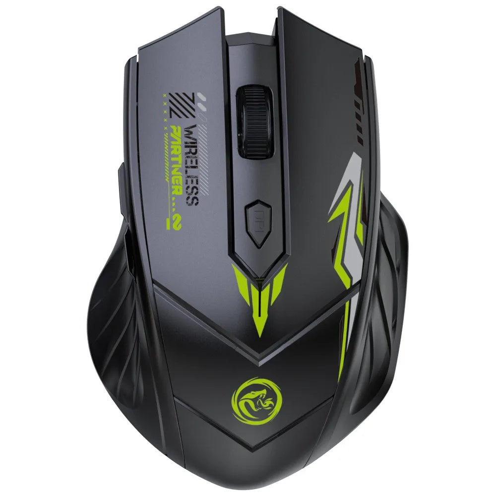 Bluetooth 5.4 Mouse Dual-Mode 2.4G Wireless Mouse 6 Buttons Gaming Mouse Office Silent Mice Rechargeable Mouse For PC Laptop Oasis Select black