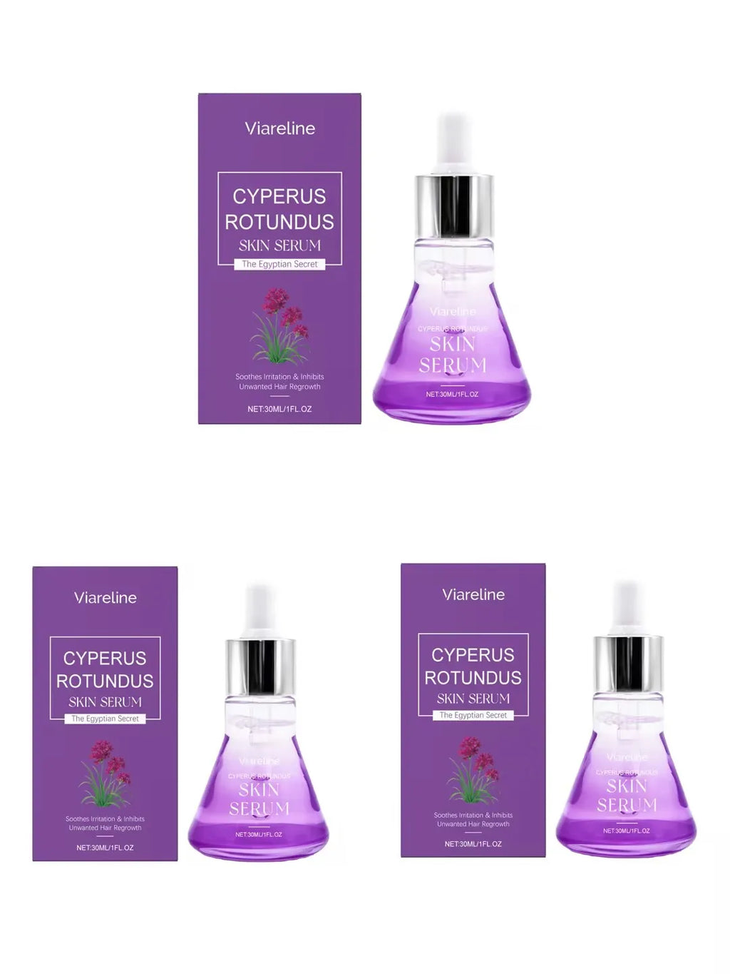 Post Hair Removal Serum Soothes Stimulation Inhibits Hair Regrowth Brighten Skin Tone No Irritating After Epilation Care Essence Oasis Select 30ml x3 boxed