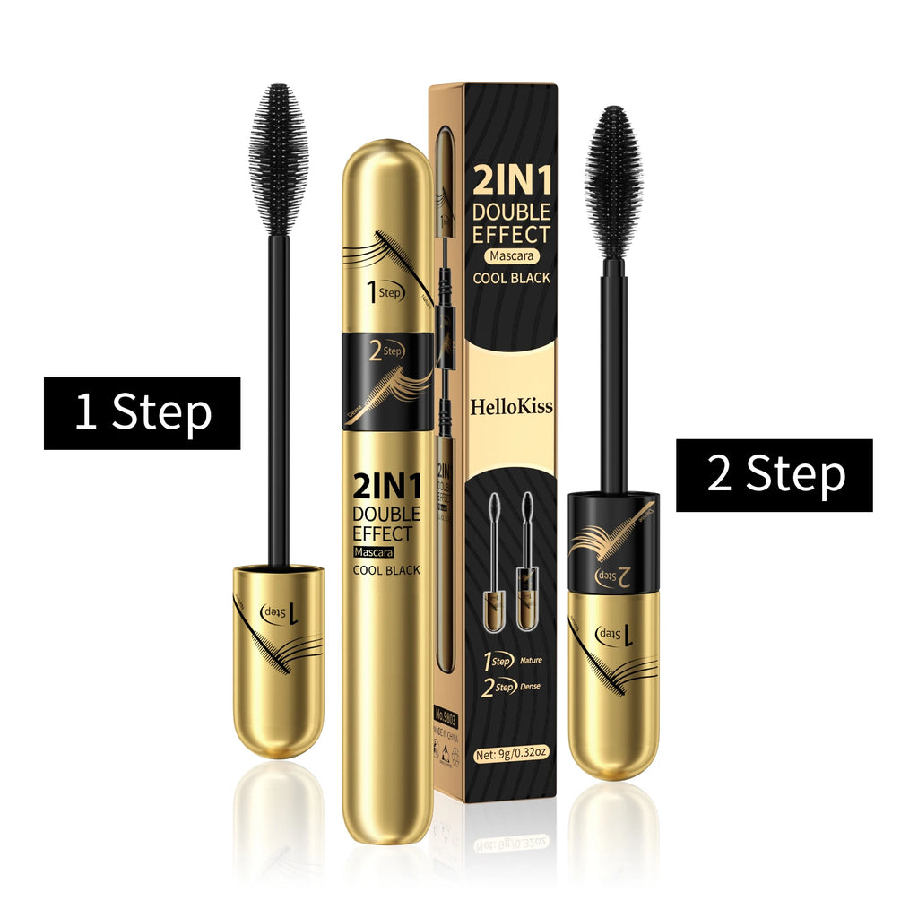 Hello Kiss 4D Silk Fiber Mascara – Waterproof, Volume & Length