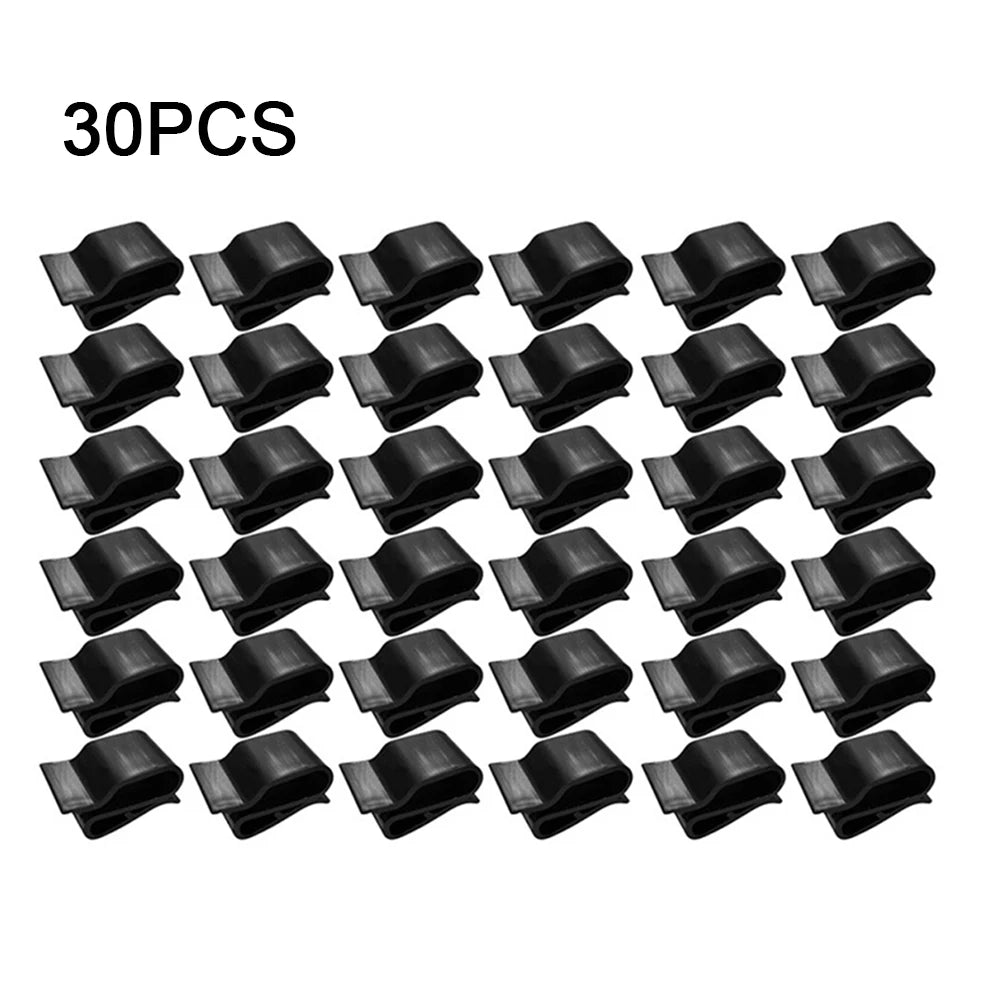 30Pcs Photovoltaic Solar Panel Cable Clamp Wire Clips Outdoor Trailer Frame Wire Clips Solar Panel Boat Oasis Select 30pcs