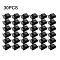 30Pcs Photovoltaic Solar Panel Cable Clamp Wire Clips Outdoor Trailer Frame Wire Clips Solar Panel Boat Oasis Select 30pcs