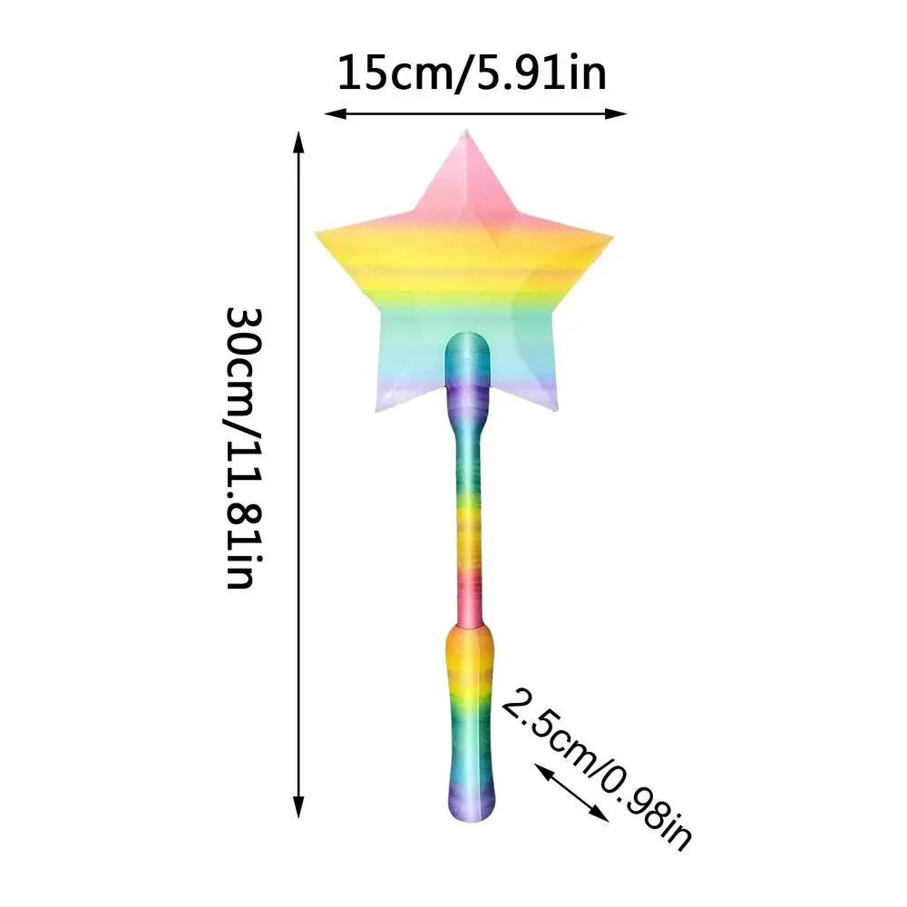 Payment Card Holder Wand 3D Printed Star Stick Contactless Card Holder Wand for Kids Women Store Supermarket Restaurant Party Oasis Select Red