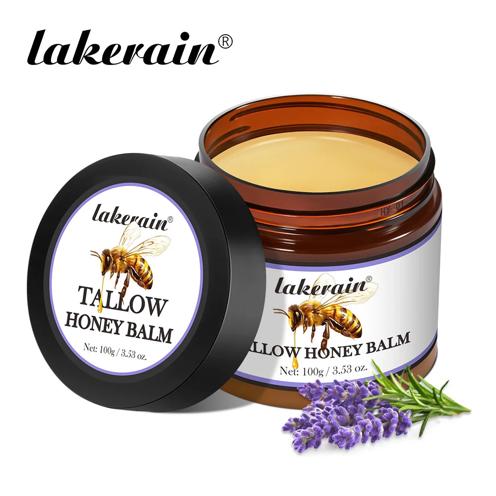 Tallow Honey Balm Long-lasting Moisturizing Skincare Beef Tallow Face Cream Nourishing Body Lotion Face Cream Care Cosmetics Oasis Select 2 Lavender