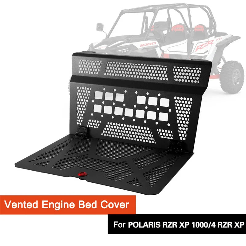 UTV Rear Engine Bed Cover Compatible With Polaris RZR XP 1000 / RZR XP Turbo 2014-2023 Vented Engine Cover Oasis Select