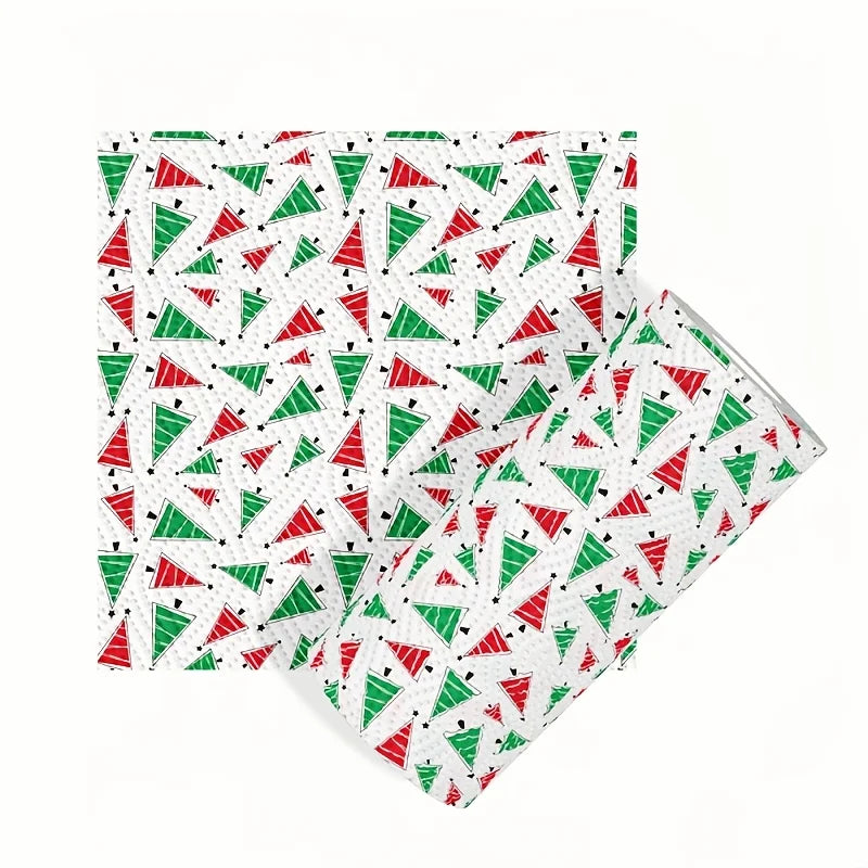 Christmas Kitchen Paper, Disposable Kitchen Cleaning Dual - Christmas Home Cleaning Tools, Christmas Decorative Paper Towels Oasis Select 1 roll 1