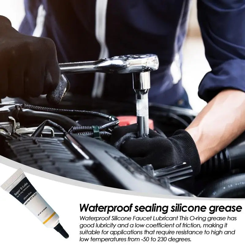 Silicone Grease Waterproof Food Grade Sanitary Lubricant 10g For O-rings Tube Silicone Grease Silicone Lubricant Plumbers Grease Oasis Select