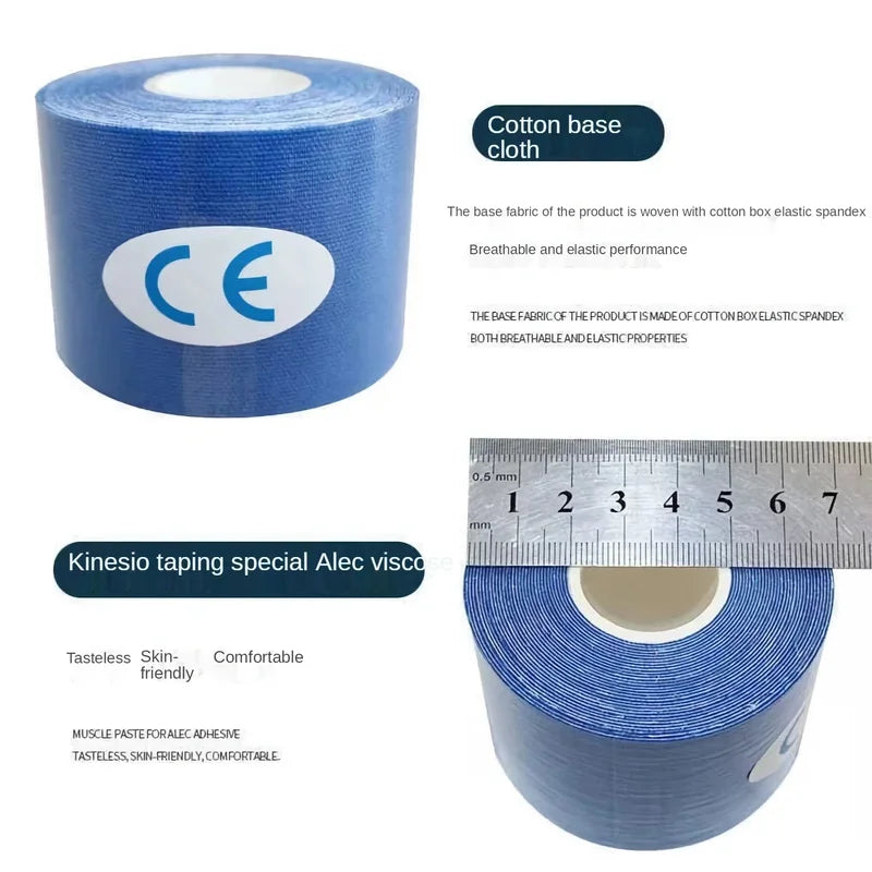 1/2/4Pcs Sports Waterproof Kinesiology Tape Stickers Athletic Bandage Muscle Recovery Protector Strapping Pain Relief Tennis Gym Oasis Select