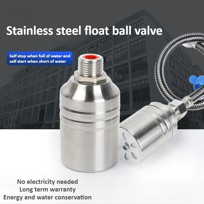 304 Stainless Steel Float Ball Valve Water Level Control 1/2 "3/4" Miniature Fully Automatic Water Level Control Valve Oasis Select