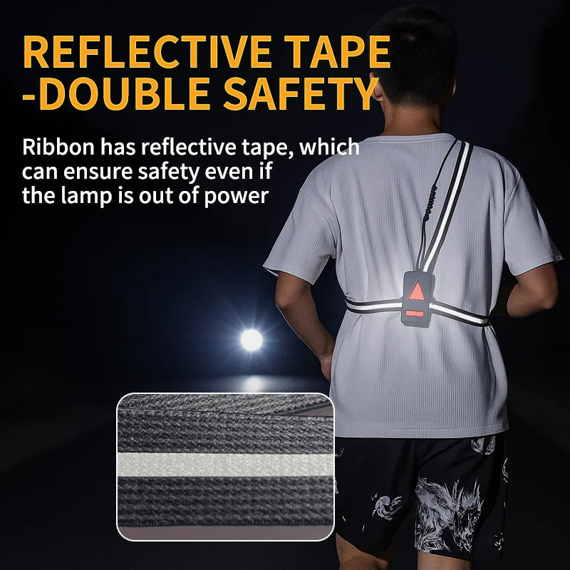 SHINEKNOT Wearable Chest Running Light | USB LED Night Light
